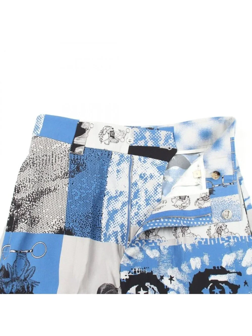 Gucci Pants Rayon Blue